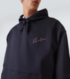 Valentino Logo cotton-blend jersey hoodie