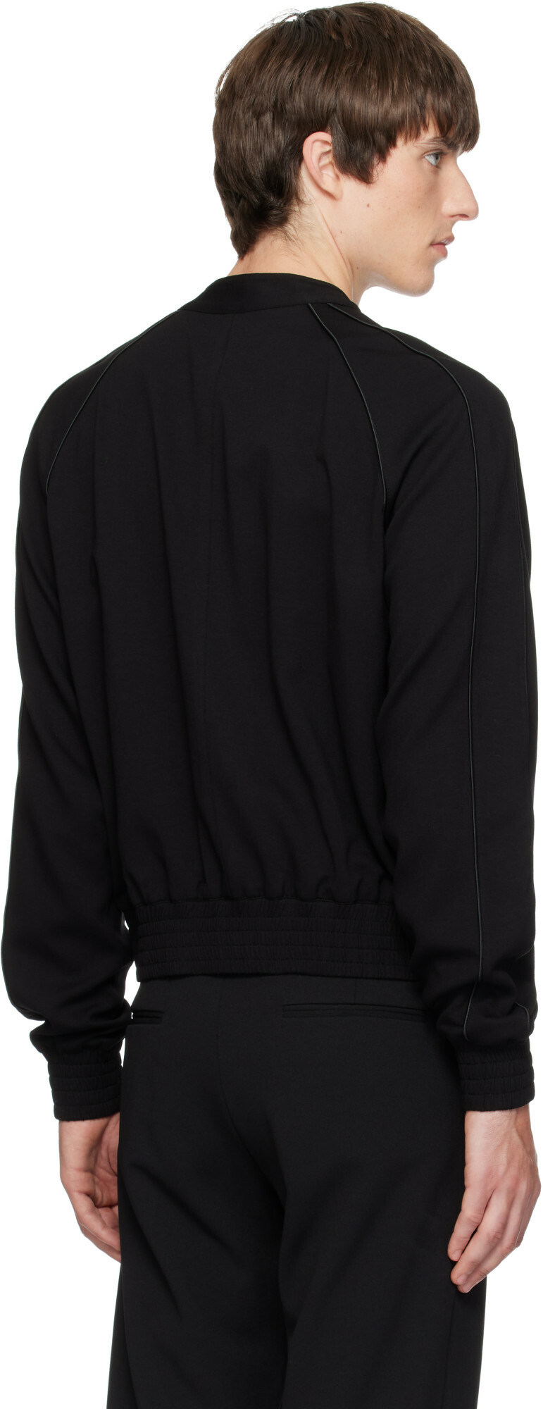 AARON ESH Black Varsity Jacket