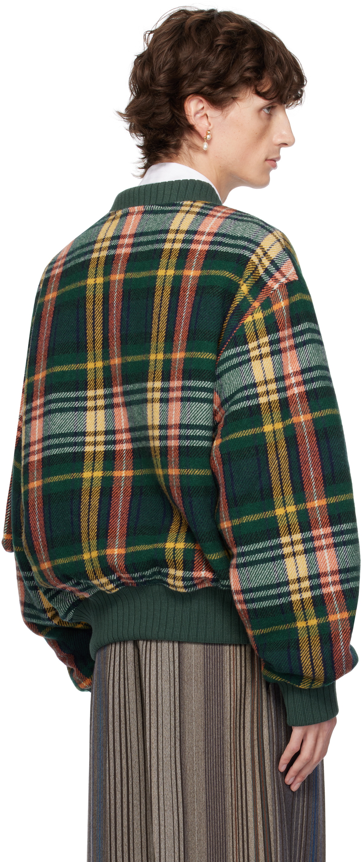 Vivienne Westwood Green Bernardo Bomber Jacket Vivienne Westwood