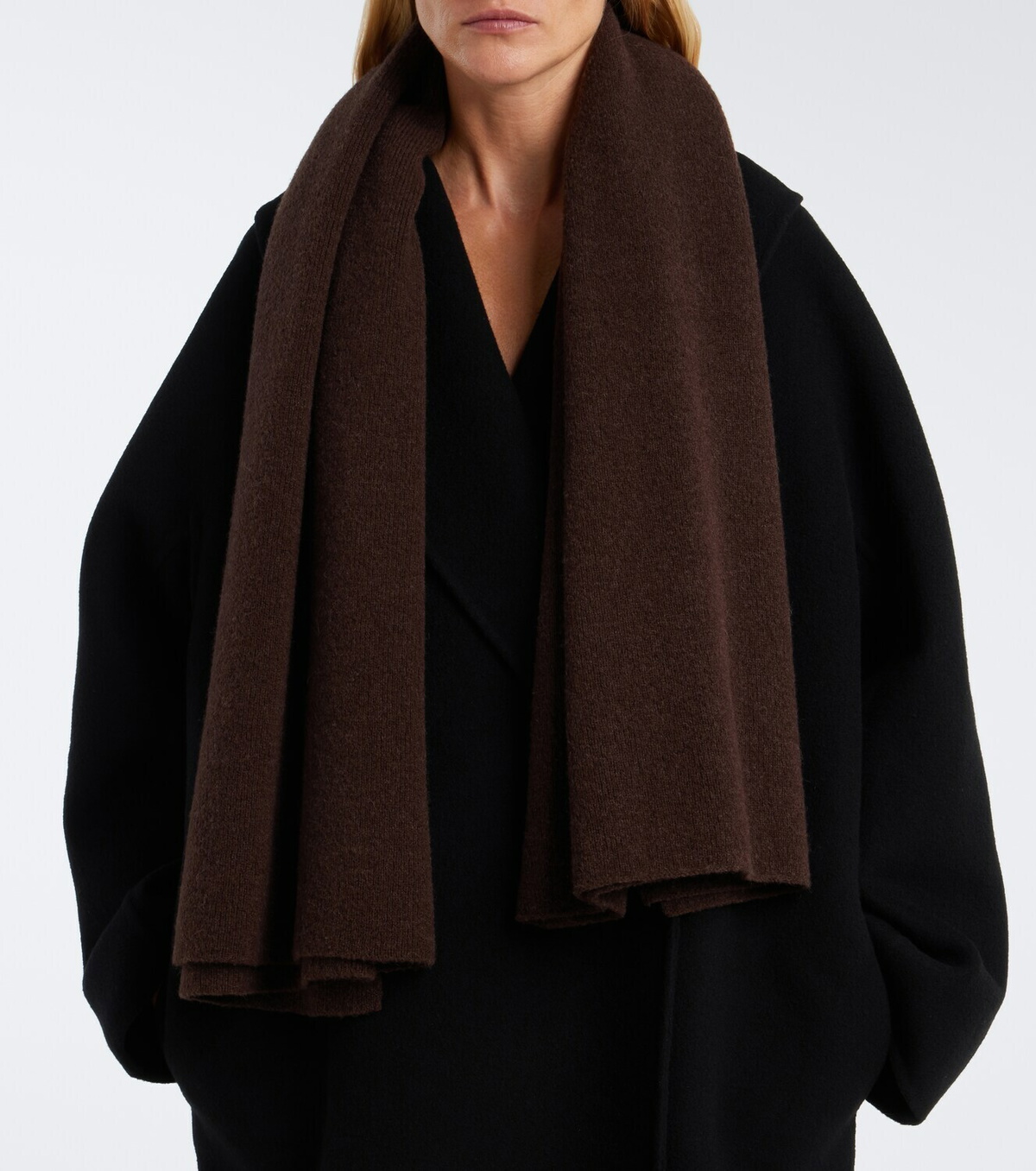 The Row Querta cashmere, alpaca, and silk scarf
