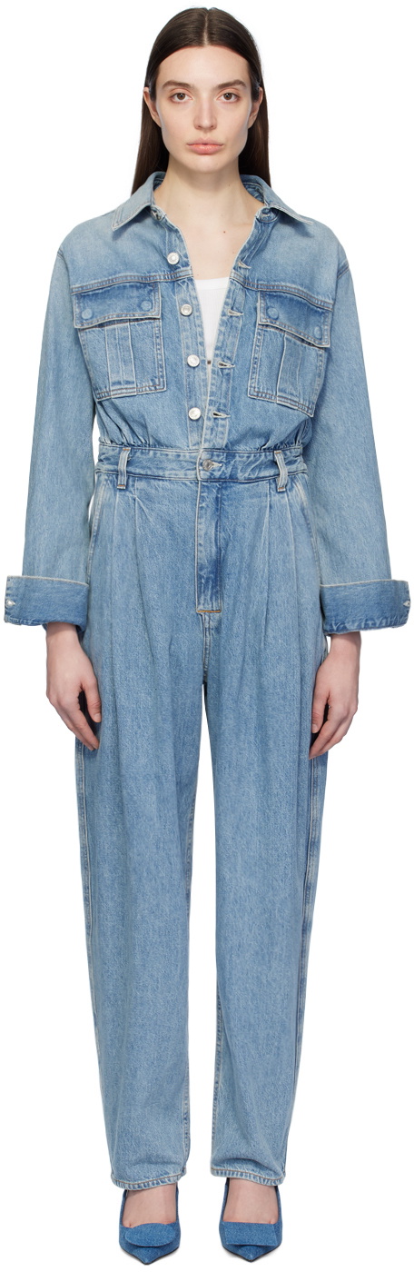 AGOLDE Blue Silka Denim Jumpsuit