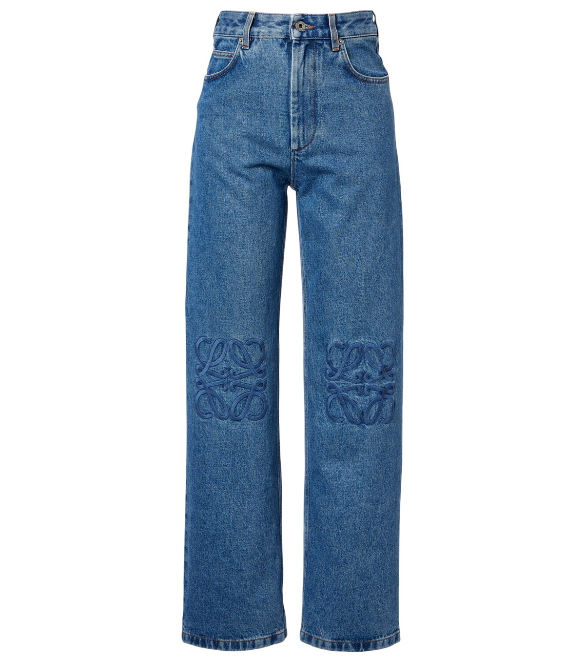 LOEWE ロエベ　trompe-l'oeilトロンプルイユ　デニム　34 Loewe Trompe L'oeil high-rise wide-leg jeans Loewe