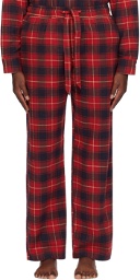 Tekla Red Plaid Pyjama pants