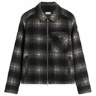 Moncler Men's Check Shirt Jacket in Black