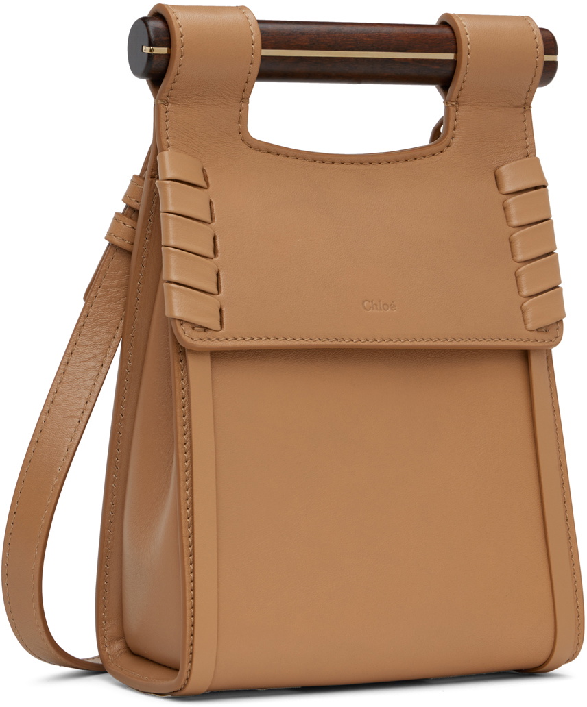 Chloé Taupe Magda Top Handle Bag