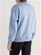 MCQ - Appliquéd Cotton-Jersey Sweatshirt - Blue