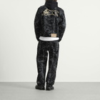 ICECREAM Men's Tree Camo Denim Trucker Jacket in Black