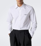 Givenchy Logo embroidered cotton poplin shirt