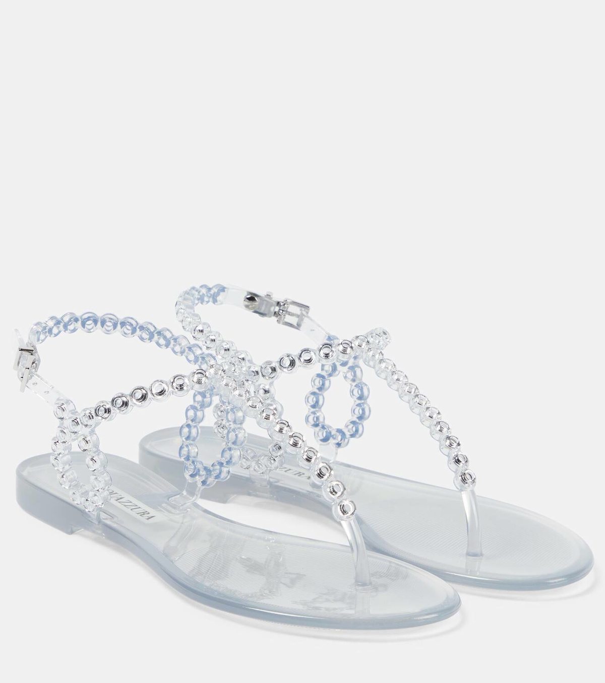 送料関税込み★Aquazzura★Almost Bare ラフィア風サンダル Almost Bare Sandal Flat LILAC Aquazzura@ Official