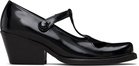OPEN YY Black Western Cutout Mary Jane Heels