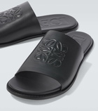 Loewe Paula's Ibiza Flex Anagram leather slides