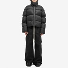 Rick Owens Men's Turtle Nylon Cropped Puffer Jacket in Black