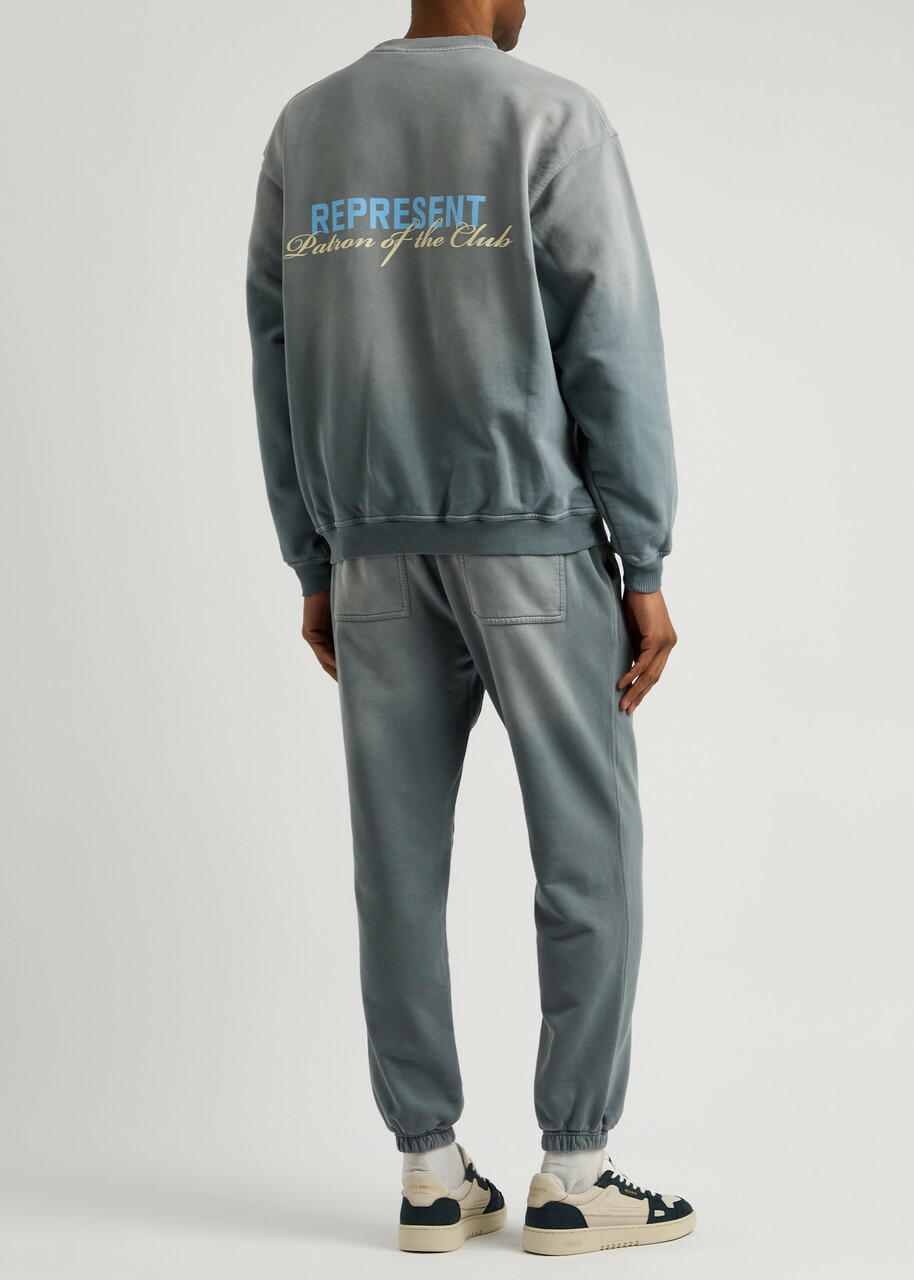 Represent Patron Of The Club Cotton Sweatshirt Grey Represent