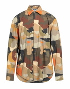 Msgm Mens Shirt in Brown