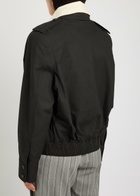 Stella Mccartney Double-layered Cotton-poplin Jacket Black