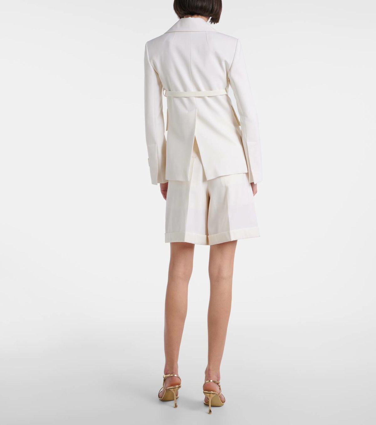【PATOU】Double-breasted belted wool-blend blazer ジャケット Patou Double-breasted belted wool-blend blazer Patou