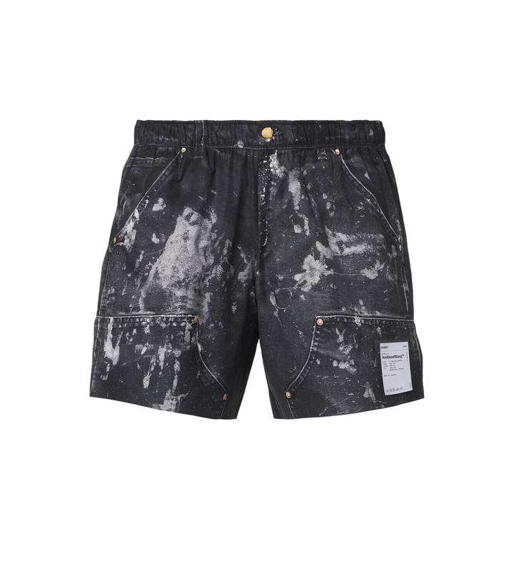 Photo: Satisfy Printed technical shorts