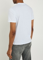 Ami Paris Logo-embroidered Cotton T-shirt White