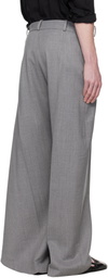 ALAINPAUL Gray Extended Tailored Trousers