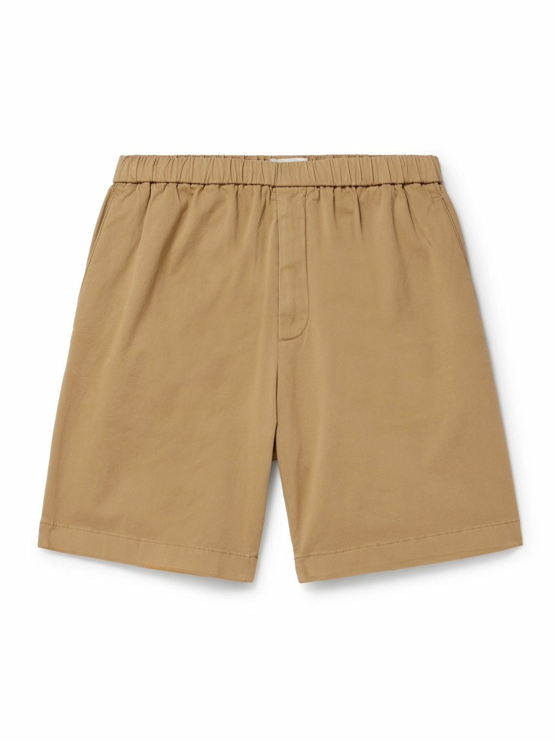 Boglioli - Straight-Leg Cotton-Blend Twill Bermuda Shorts - Brown