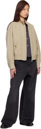COOR Beige Linen Blend Harrington Jacket