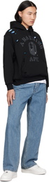 BAPE Black Destroyed College Hoodie