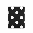 Comme des Garçons Sa0641Pd Dots Printed Leather Bifold in Black