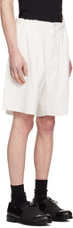 Random Identities White Corduroy Worker Shorts