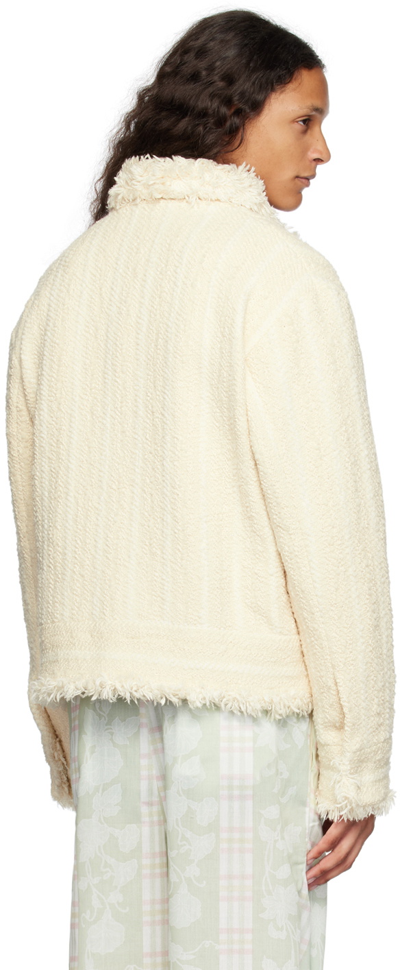 young n sang Off-White Hand-Woven Jacket