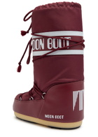 Moon Boot Icon Padded Nylon Mid-calf Snow Boots Burgundy 3941 (IT39 41 / UK6