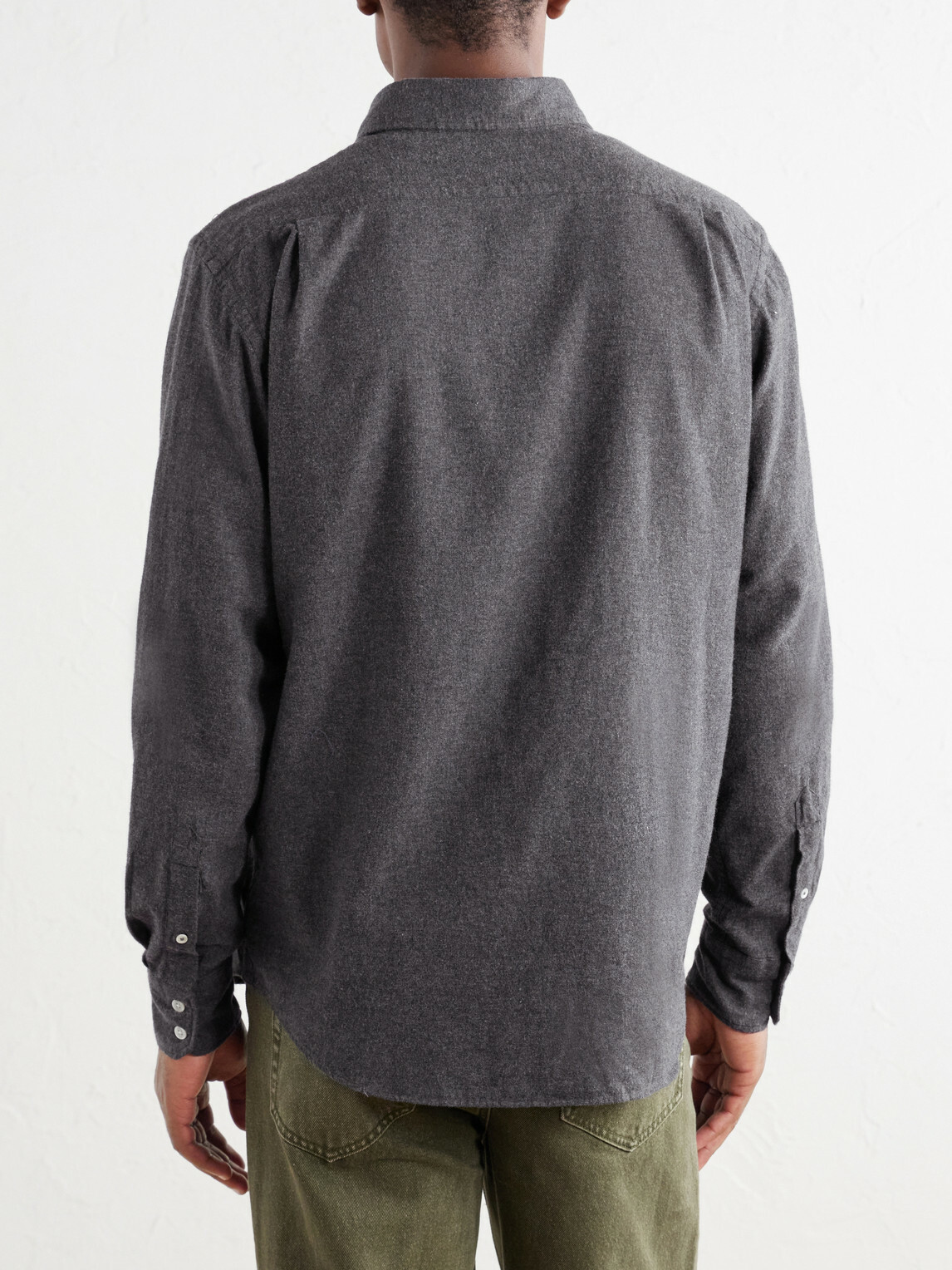 Hartford - Paul Cotton-Flannel Shirt - Gray