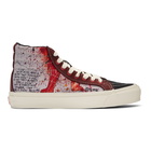 Vans Black and Red Ralph Steadman Edition Lion OG Sk8-Hi LX Sneakers