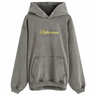 Represent Men's Script Logo Hoodie in Vintage Grey
