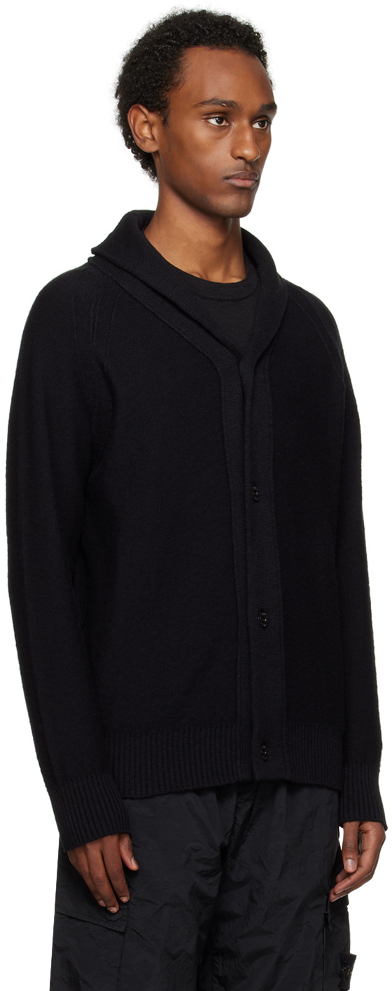 Stone Island Black Patch Cardigan Stone Island