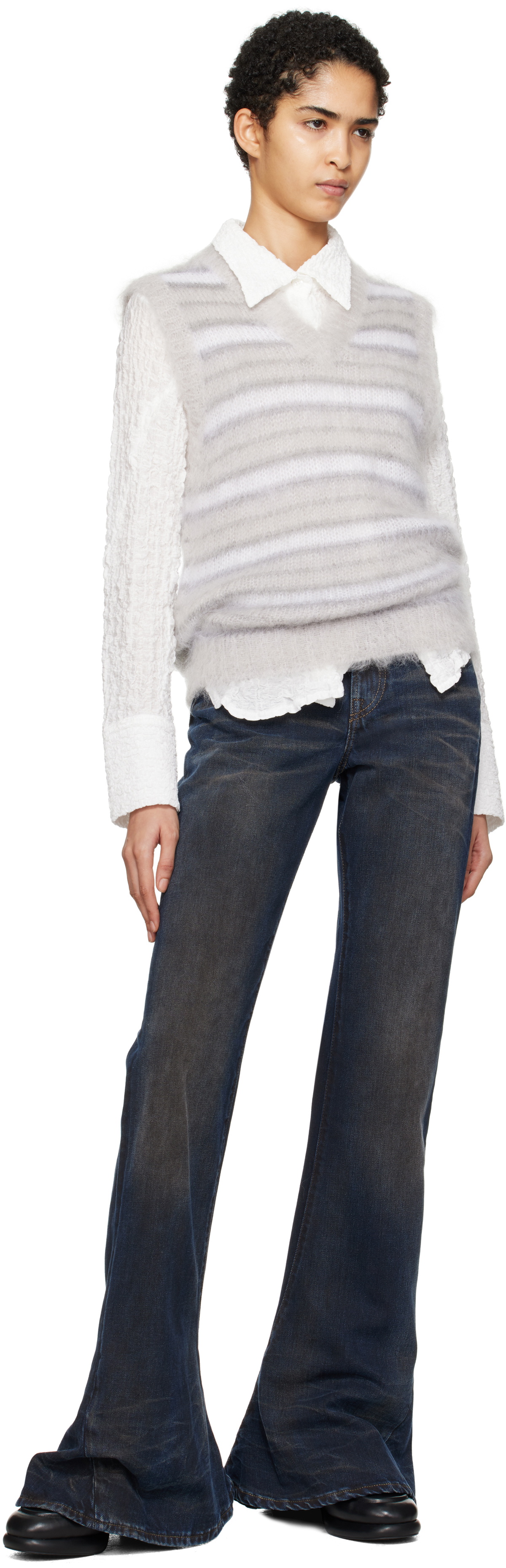 Marni Gray Fuzzy Wuzzy Vest