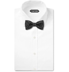 Paul Smith - Pre-Tied Star Embroidered Silk Bow Tie - Men - Black