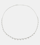 Ileana Makri Rivulet Tears 18kt white gold necklace with diamonds