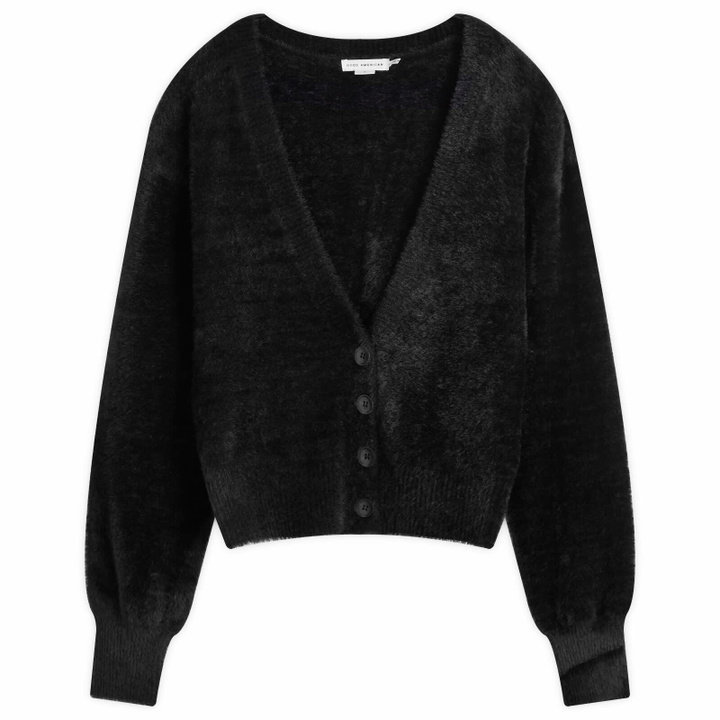 Photo: Good American Women's Fuzzy Cardigan in Black