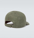 Loro Piana Logo linen hat