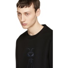 Fendi Black Embroidered Super Bugs Sweatshirt