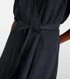 Velvet Dalene linen midi dress