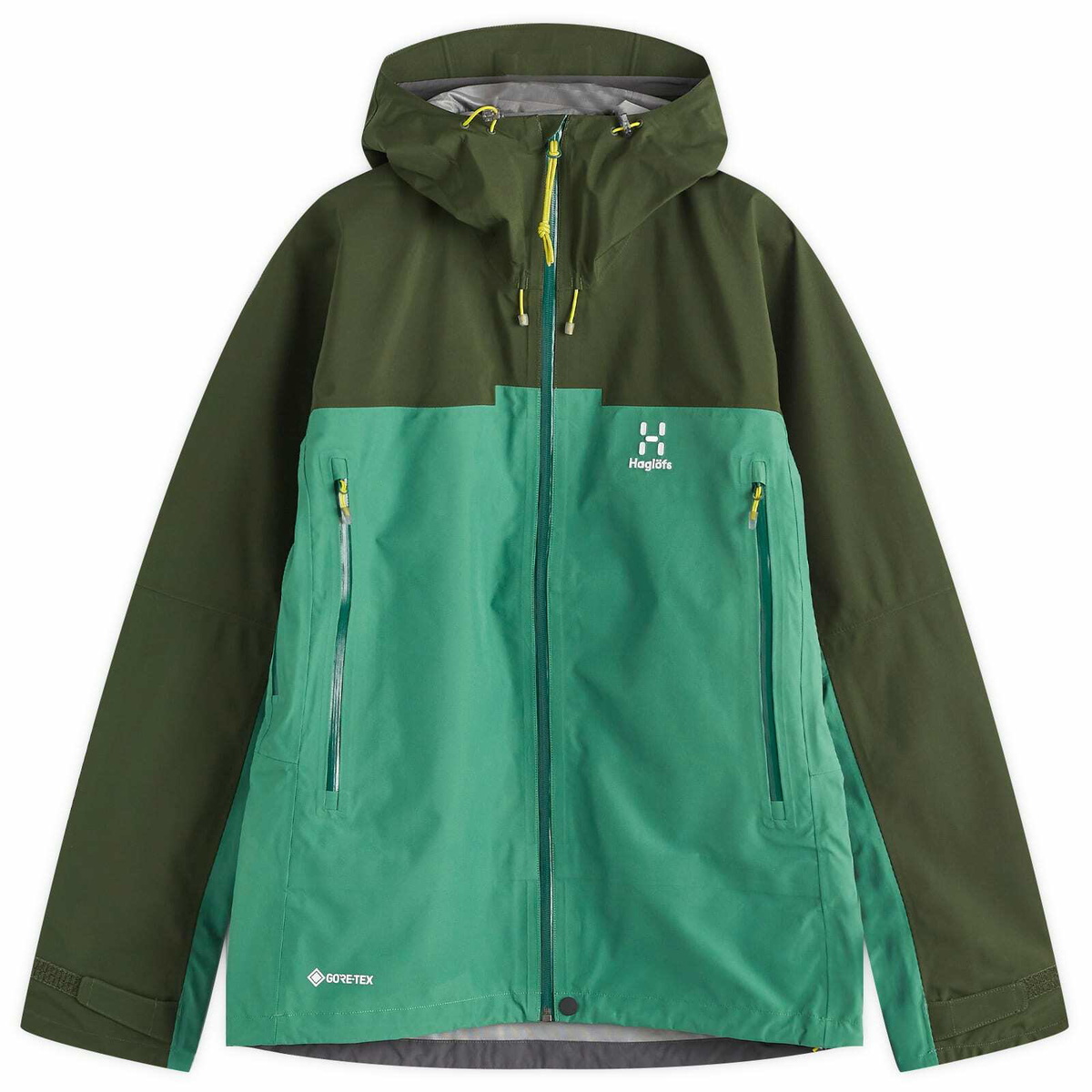 Haglöfs Men's ROC Flash Gore-Tex Jacket in Dark Jelly Green
