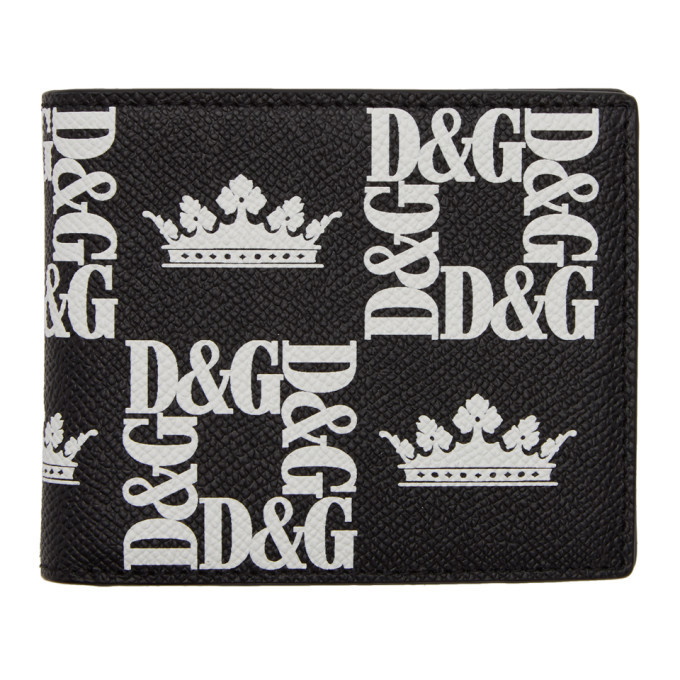 Photo: Dolce and Gabbana Black Logo Crown Wallet