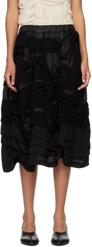 Photo: Comme des Garçons Comme des Garçons Black Tiered Midi Skirt