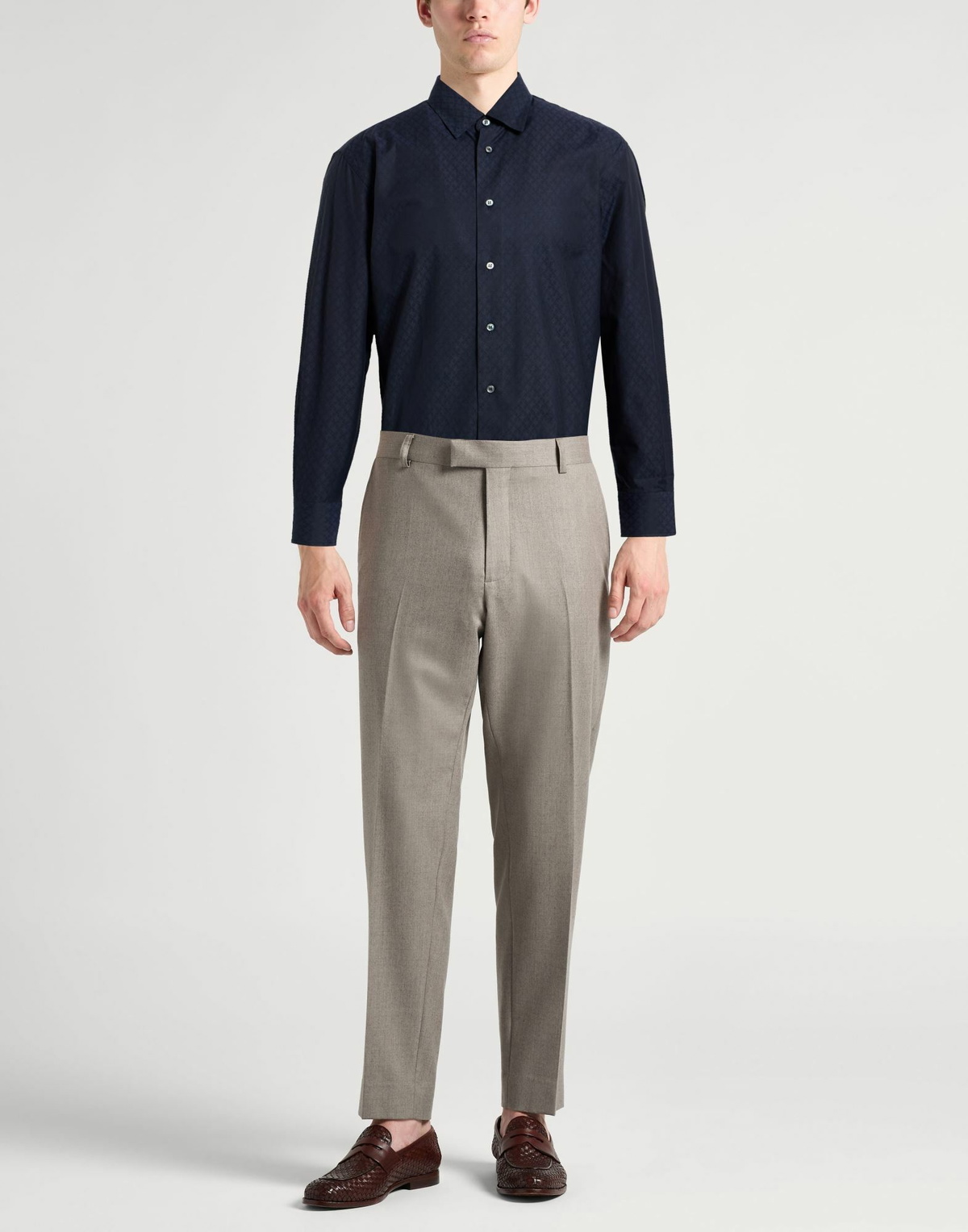 Brioni Mens Shirt Midnight in Blue