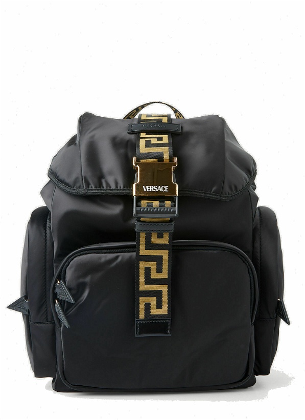 Photo: Greca Strap Backpack in Black