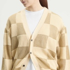 TOGA ARCHIVES Women's TOGA Checkered Knit Cardigan in Beige