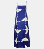 Khaite Sicily printed twill slip press