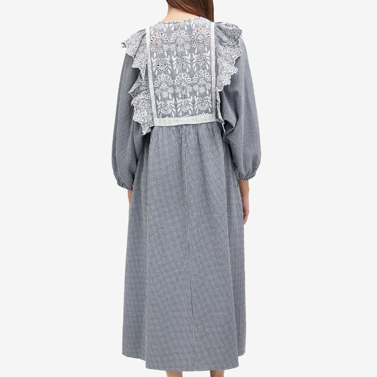 Weekend by Max Mara Women's Abito Frill Maxi Dress in Navy