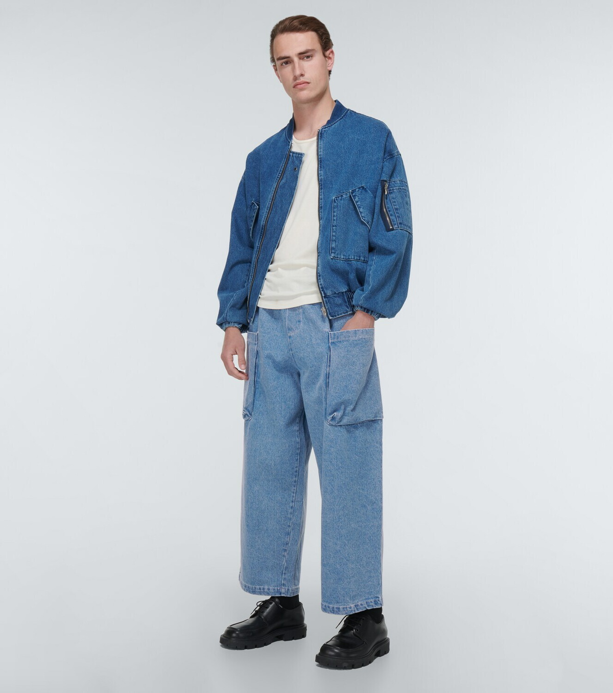 The Frankie Shop Cliff high-rise wide jeans The Frankie Shop